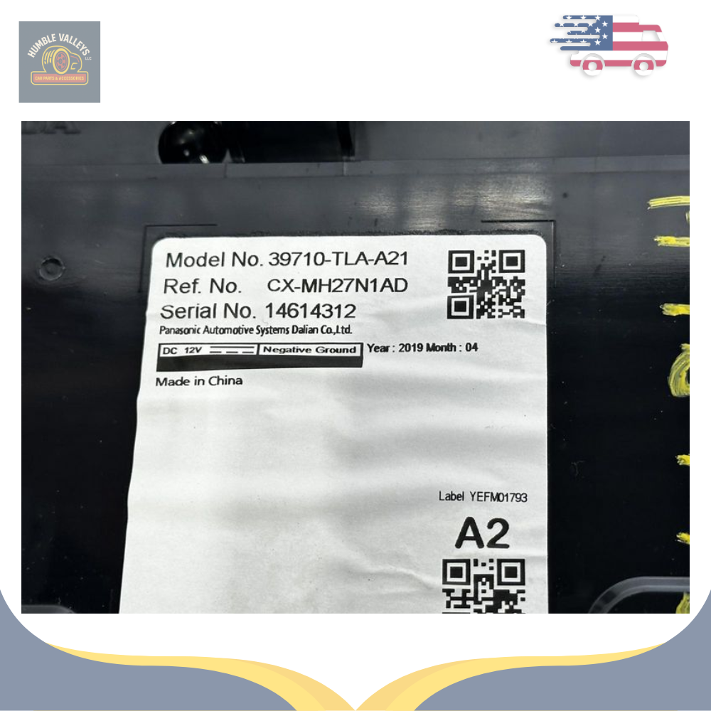2018–2022 Honda CRV Radio Information Display Screen 7.0 Inch OEM — view 3