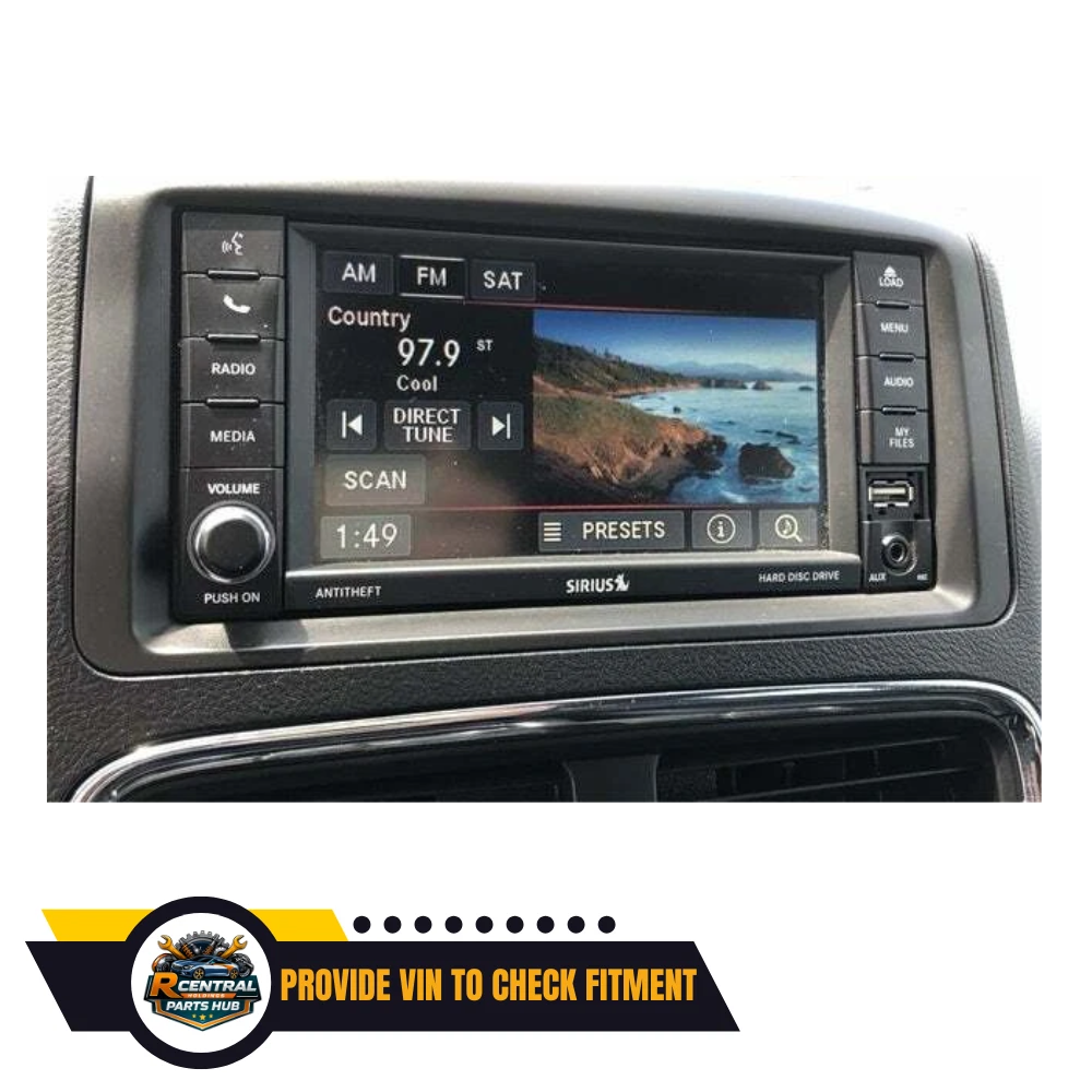 2012–2019 Chrysler Town & Country Radio MULTIMEDIA SATELLITE AM FM CD RBZ OEM — view 2