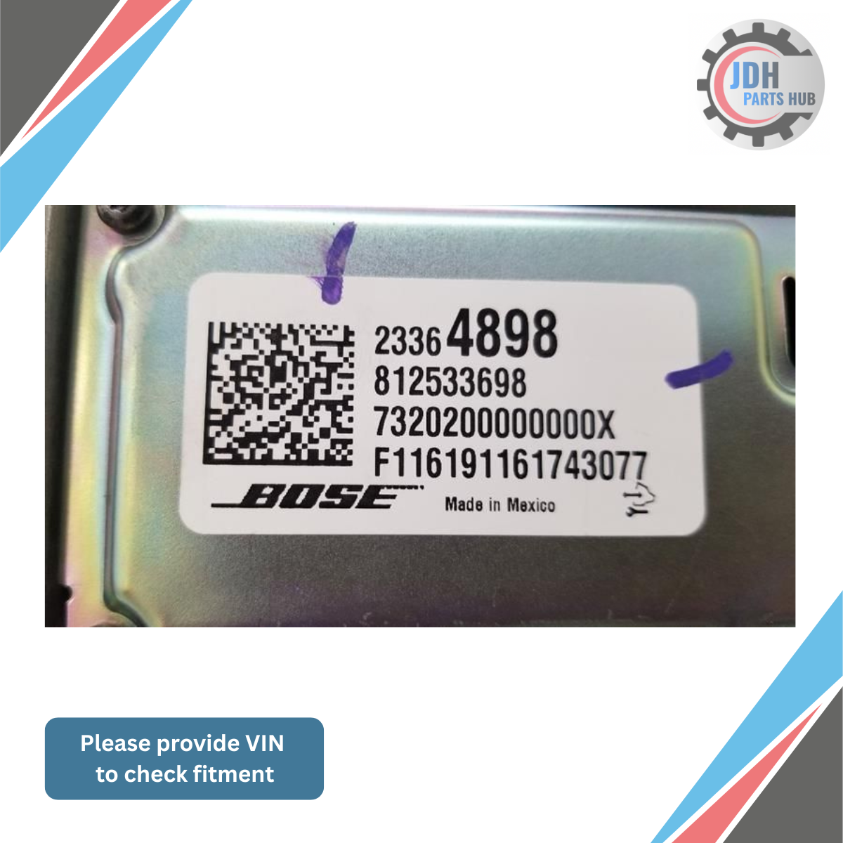2016–2020 Chevrolet Tahoe Bose Amplifier AMP Audio Sound Module OEM — view 4
