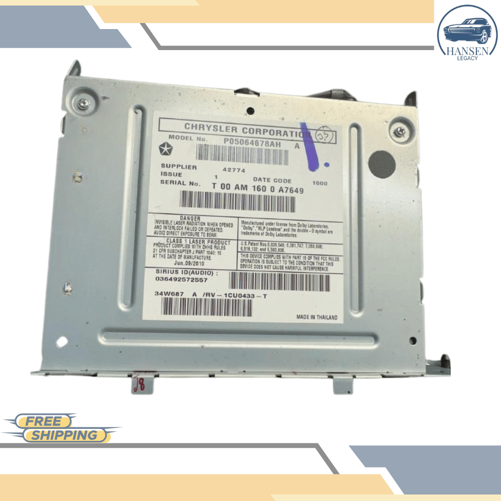 2010 Dodge Journey AM FM 20GB HDD MP3 DVD Player Radio Receiver ID RBZ OEM — view 4