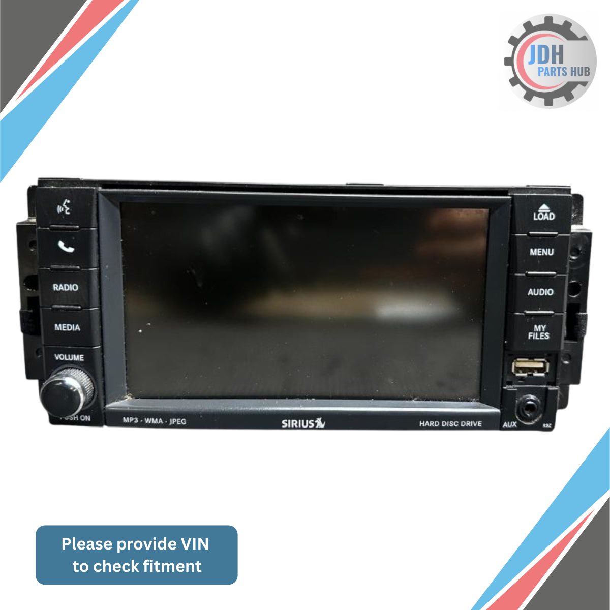 2010–2012 Dodge Ram 1500 2500 Radio AM FM DVD Receiver OEM RBZ — view 1