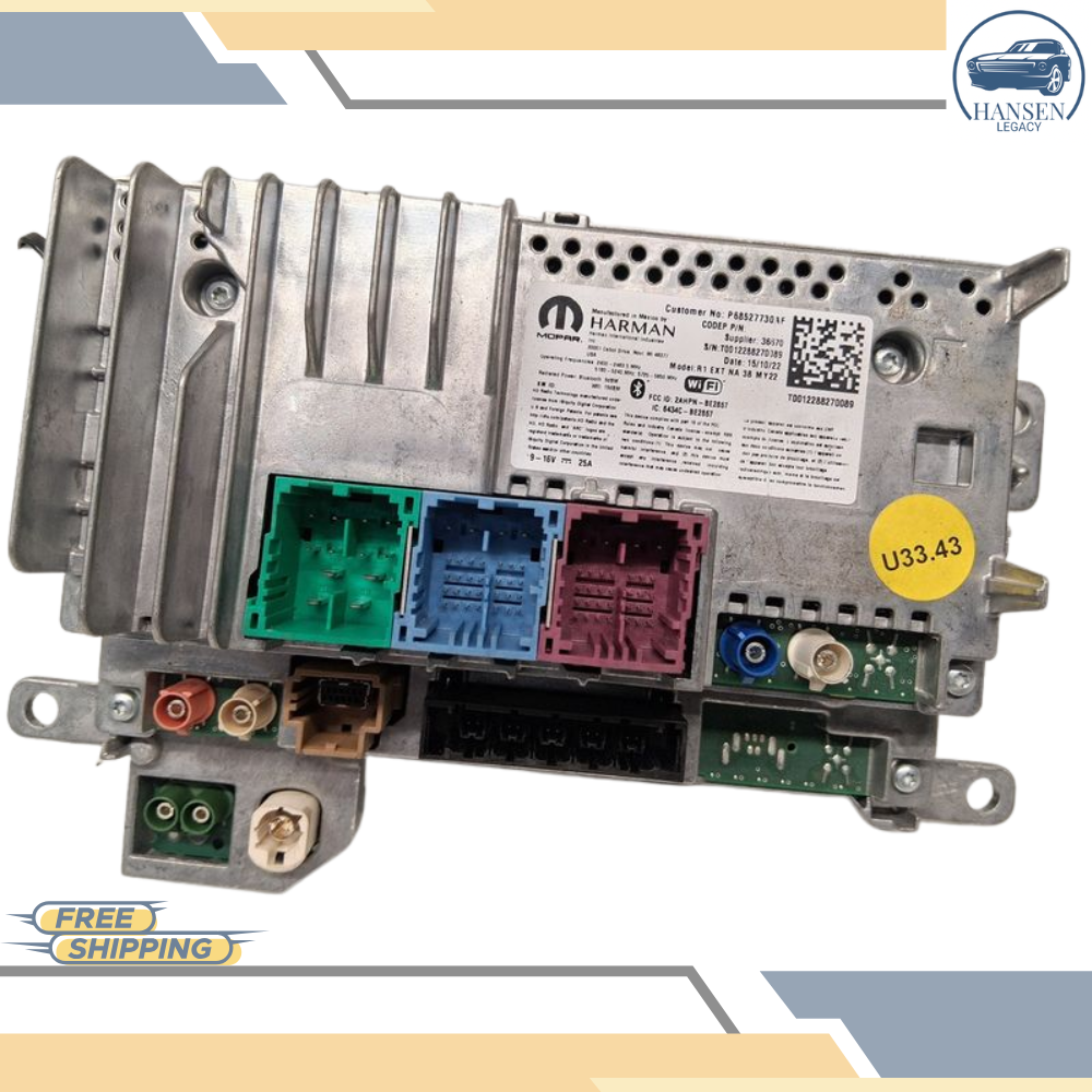 2022–2024 Jeep Grand Cherokee WL Navigation HD Radio Media Receiver OEM — view 1
