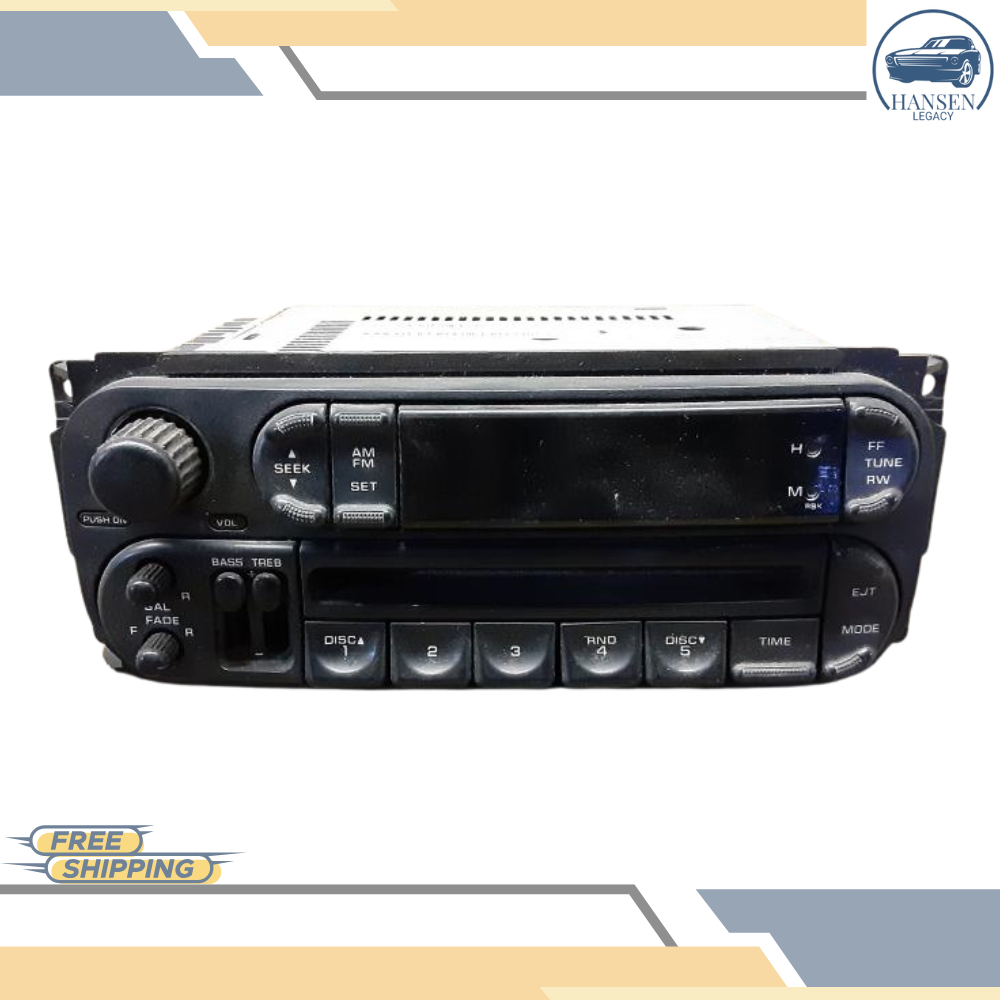 2002–2005 Dodge Ram 1500 Radio ID RBK 02 03 04 05 OEM — view 2