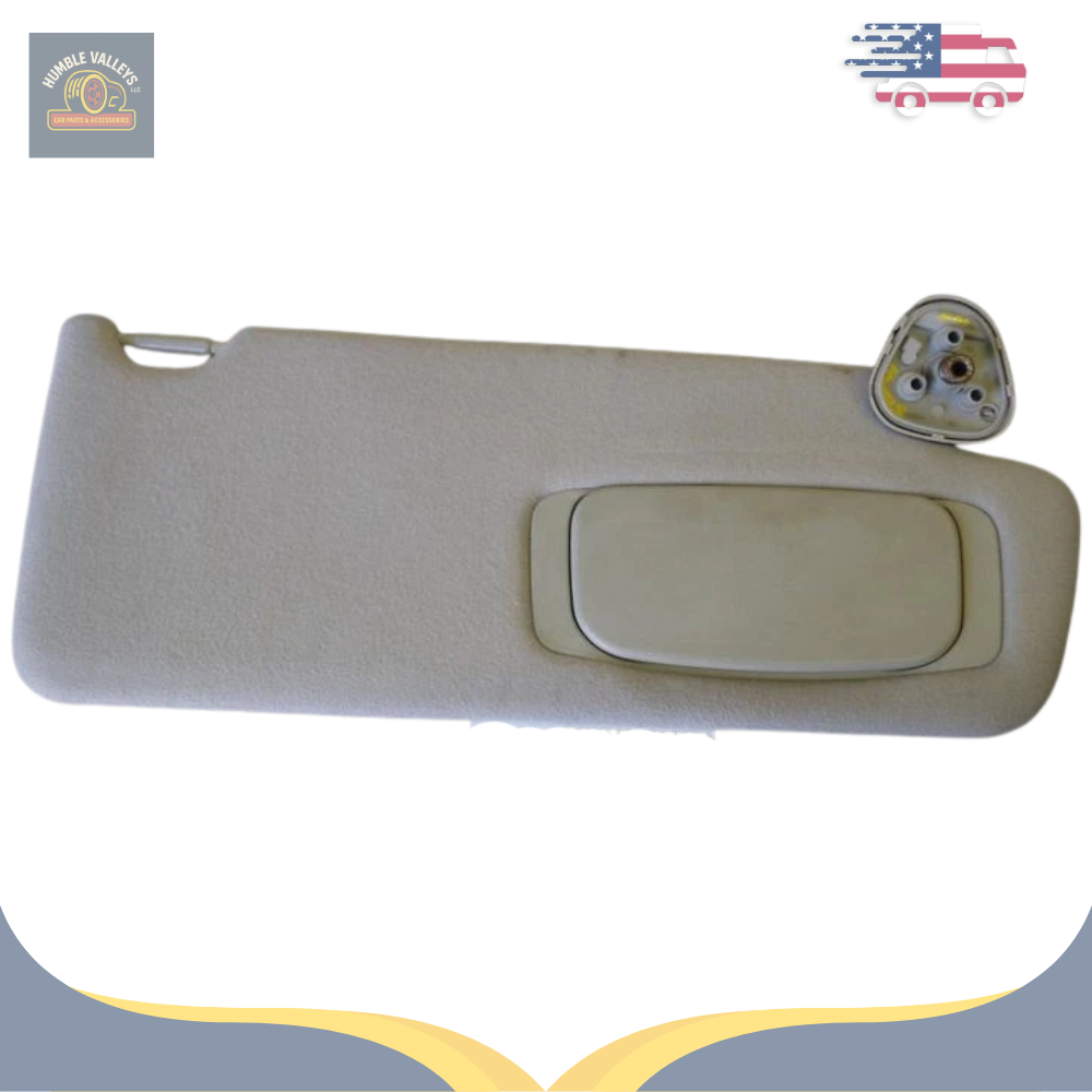 2009–2013 Toyota Tundra Gray Cloth Passenger RH Sun Visor Shade OEM — view 3