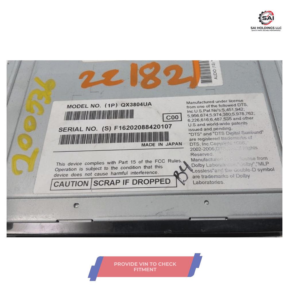 2012 Ford F-150 AM FM Radio Receiver Single Disc Satellite with Nav OEM — view 3
