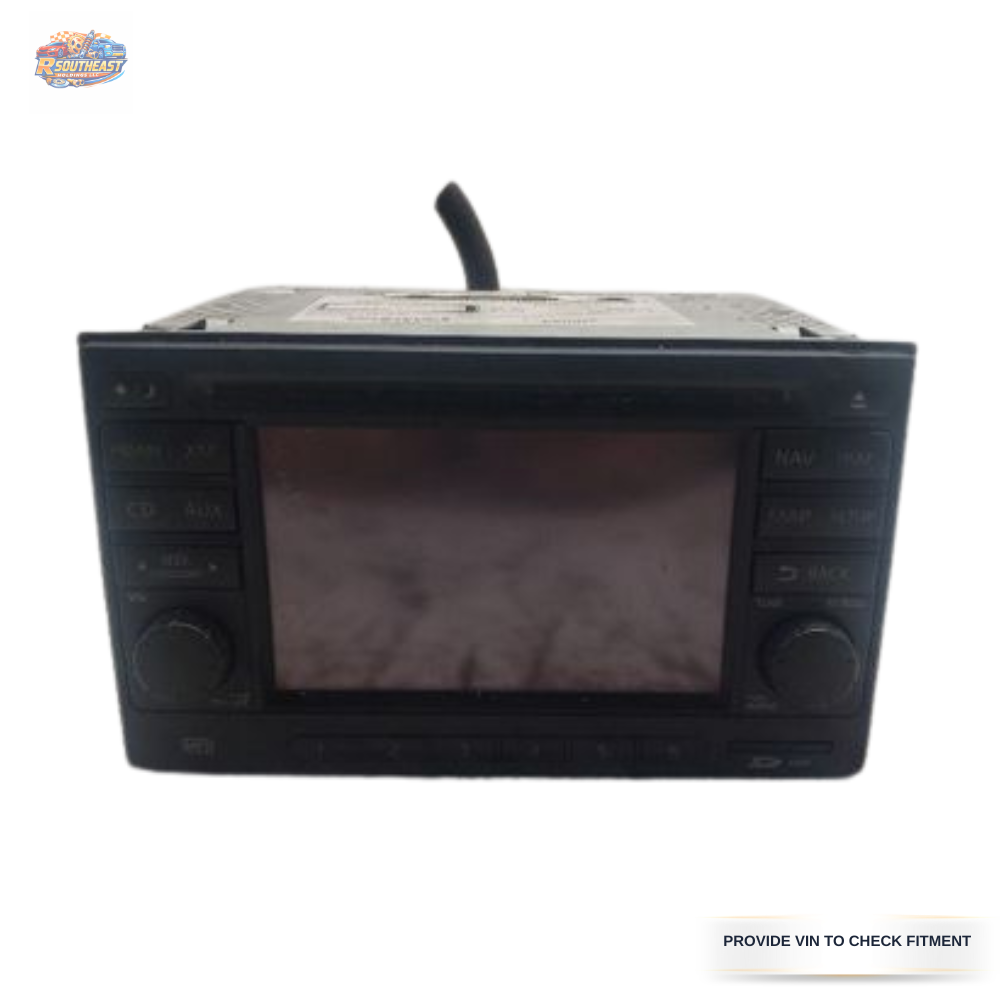 2010–2012 Nissan Sentra AM FM CD Player Radio with Navigation ID 259157W80C OEM — view 1