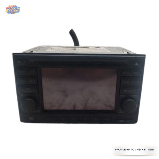 2010–2012 Nissan Sentra AM FM CD Player Radio with Navigation ID 259157W80C OEM — view 1
