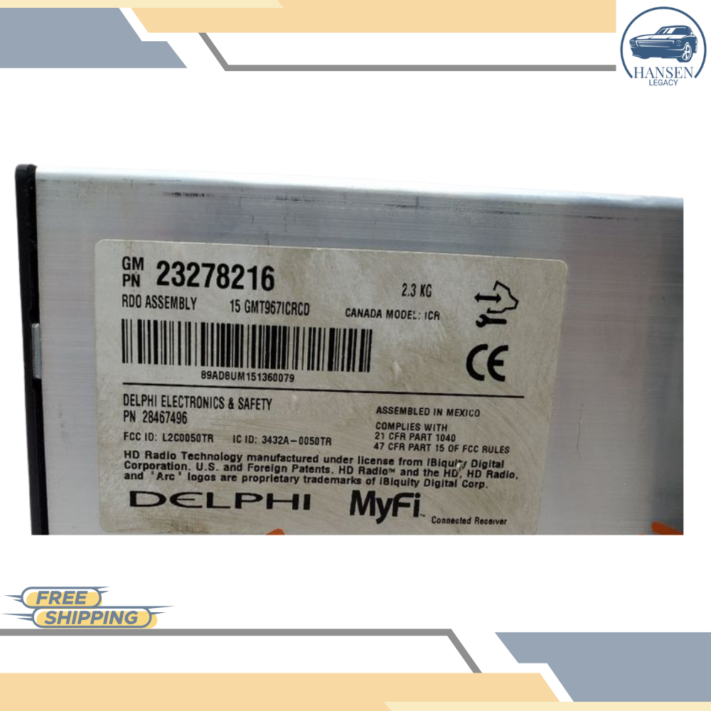 2015–2016 Chevrolet Traverse Radio CD Player with Display Screen OPTION UI6 OEM — view 5