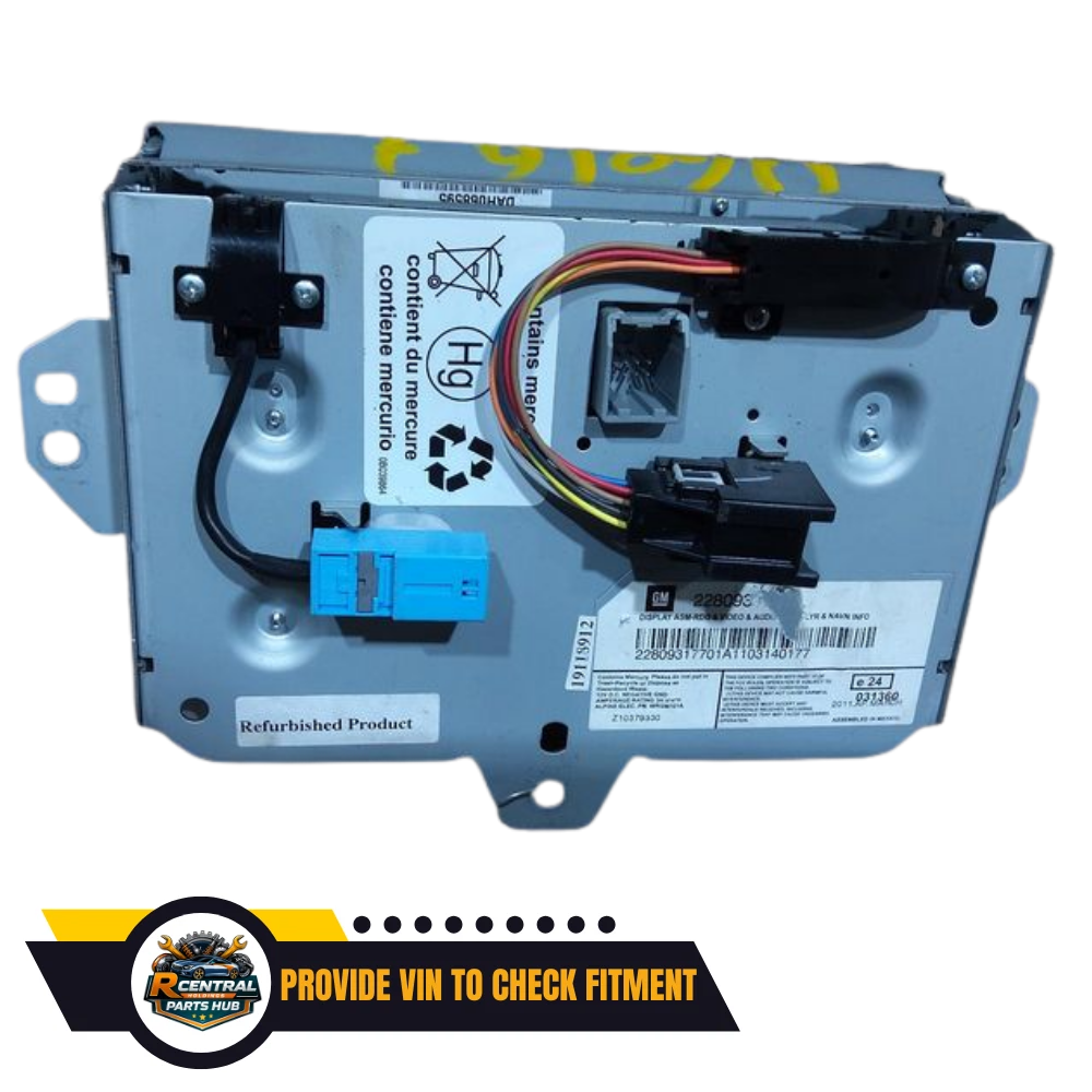 2008–2015 Cadillac CTS Navigation Information Display Screen OEM — view 2