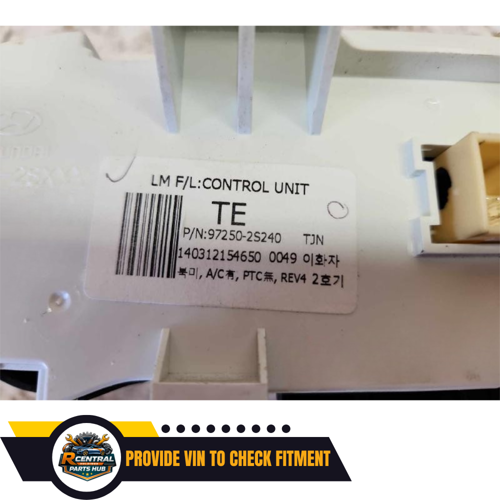 2014–2015 Hyundai Tucson A/C AC Heater Temperature Control — view 5