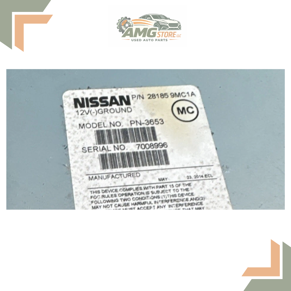 2015–2018 Nissan Versa Radio AM FM CD Player Receiver without Navigation Factory OEM — view 2