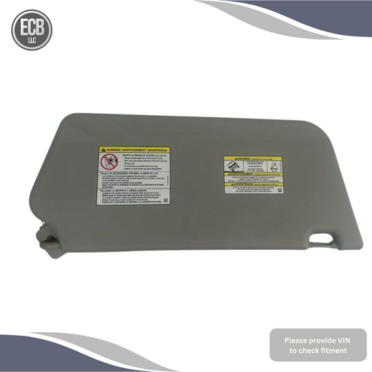 2015–2019 Ford Transit 250 Passenger RH Interior Sun Visor Gray OEM — view 1