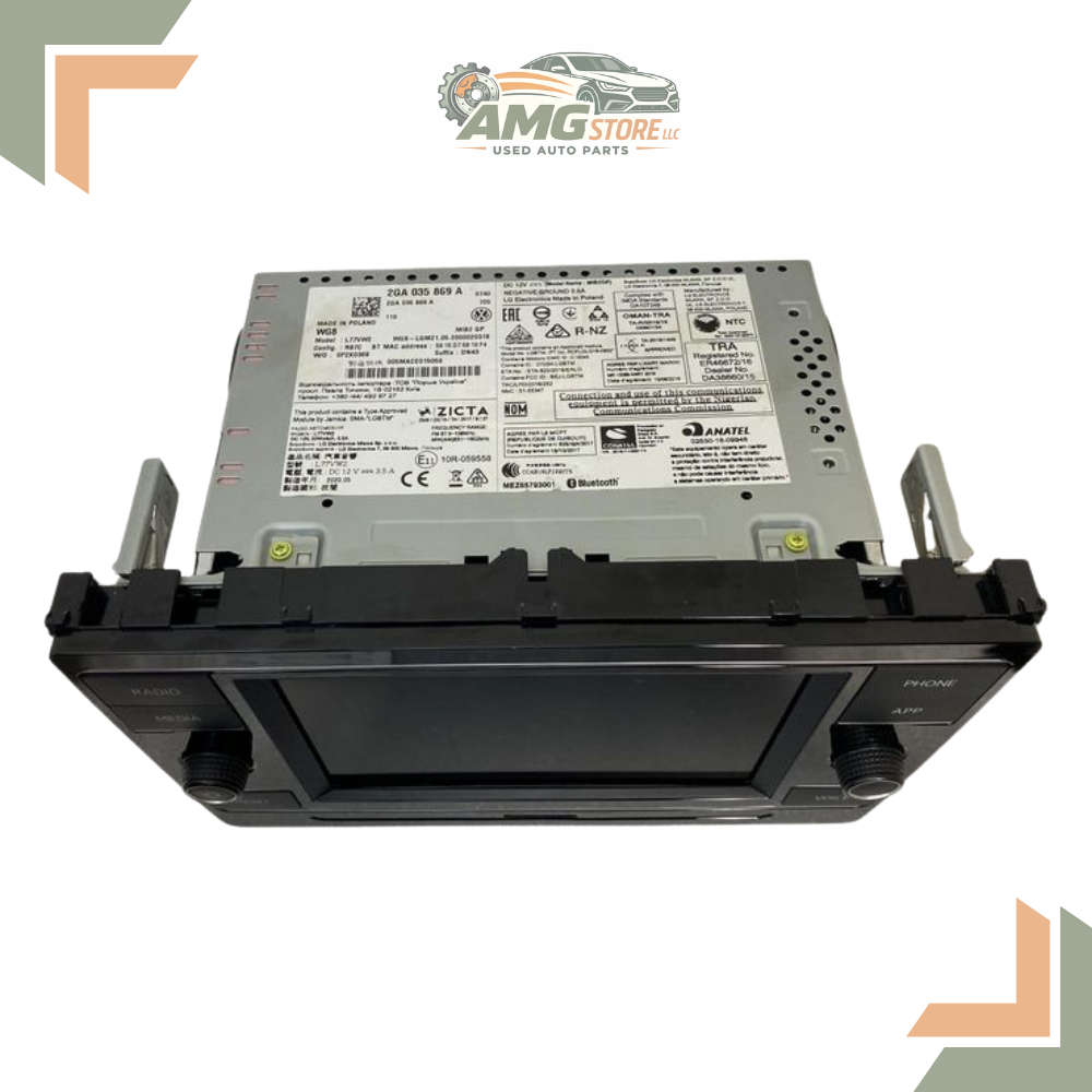 2019–2024 Volkswagen Jetta Radio Receiver Display Screen OEM — view 2