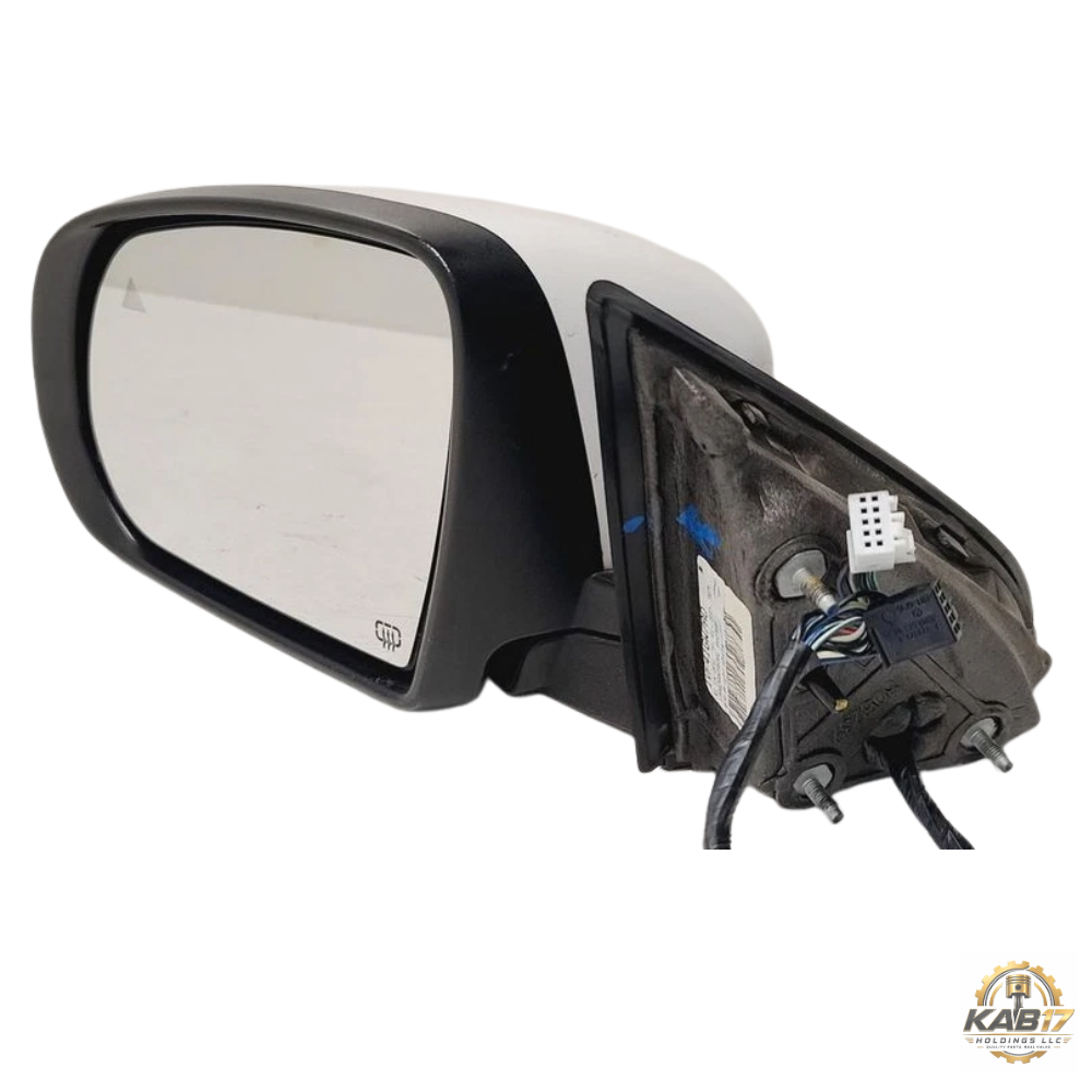 2014–2021 Jeep Cherokee Left Driver Side View Door Mirror White OEM — view 2