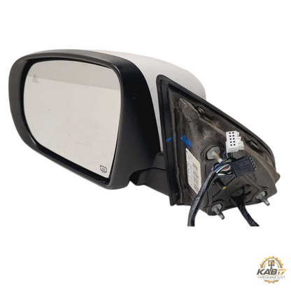 2014–2021 Jeep Cherokee Left Driver Side View Door Mirror White OEM — view 2