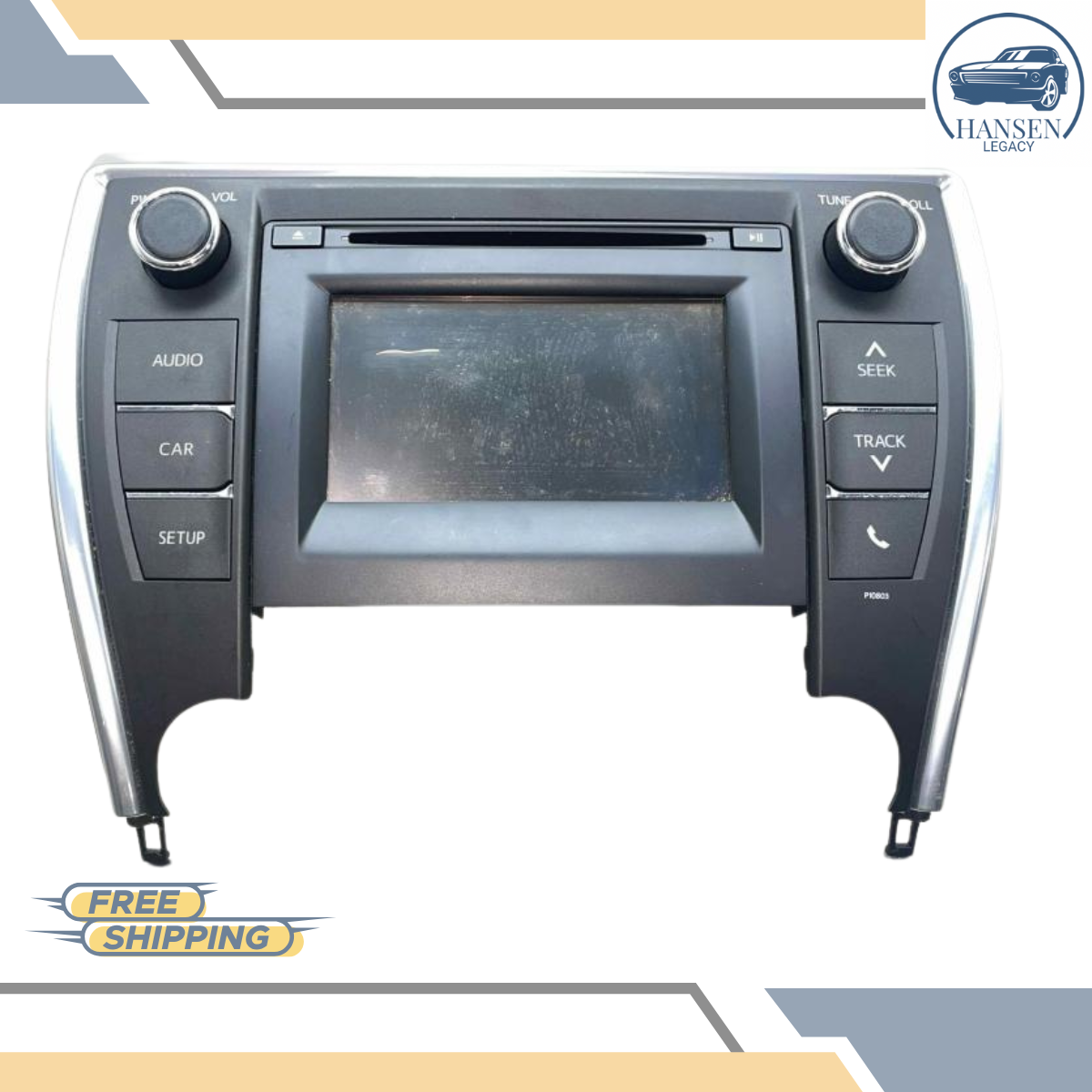 2015 Toyota Camry Radio Receiver & Display Screen ID 10803 OEM 15 — view 2