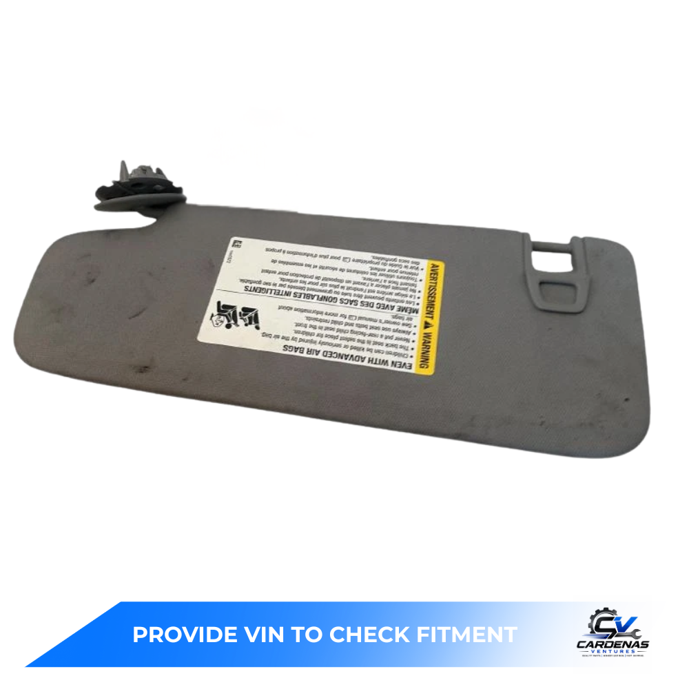 2020–2023 Chevrolet Equinox RH Passenger Sunvisor Sun Visor with Mirror & Light OEM — view 3