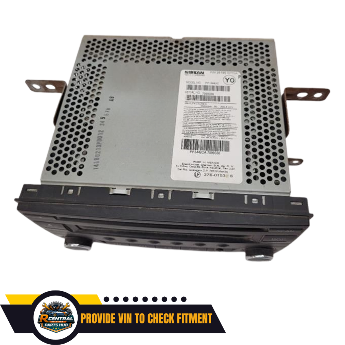 2015–2018 Nissan Versa Radio Receiver AM FM CD without Navigation OEM — view 4