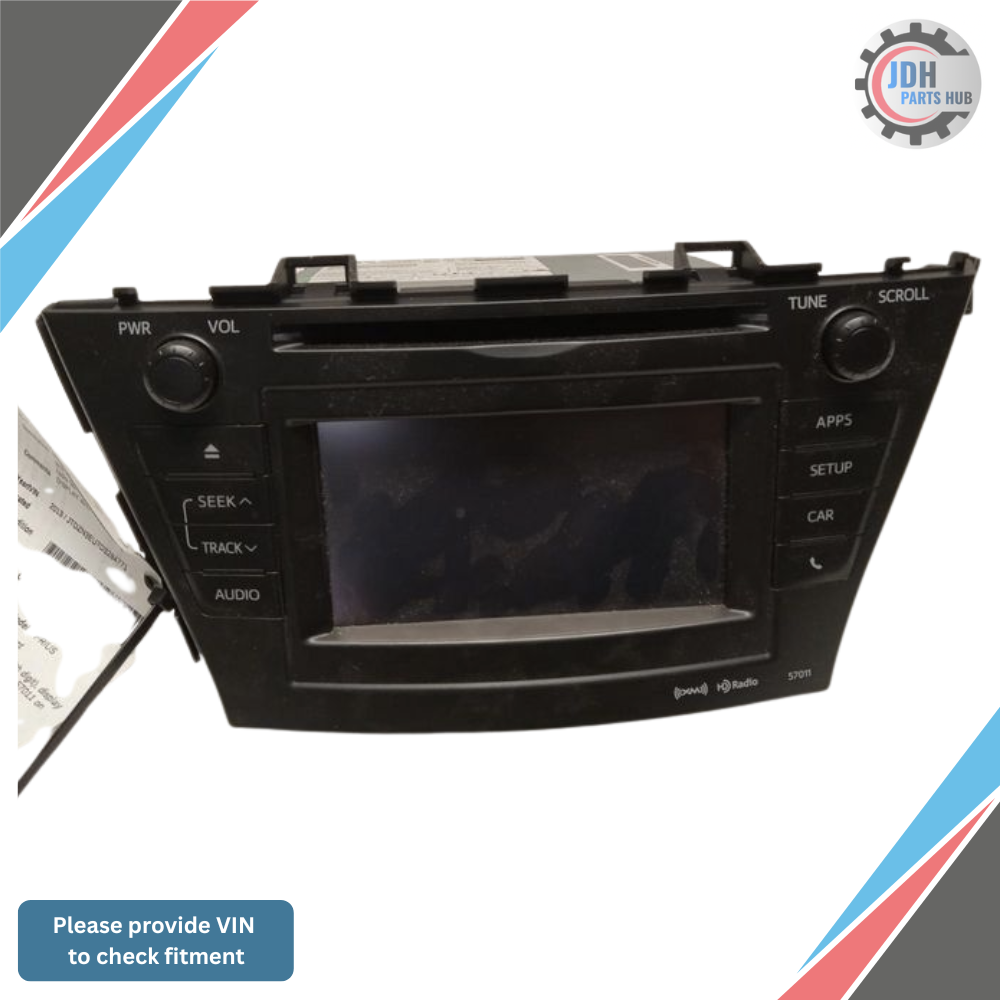 2012–2014 Toyota PRIUS Touch Screen Stereo AM FM XM HD Radio CD Player 57011 OEM — view 1