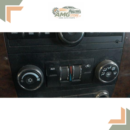 2007–2009 Chevrolet Tahoe A/C AC Heater Temperature Controls 07 08 09 — view 2