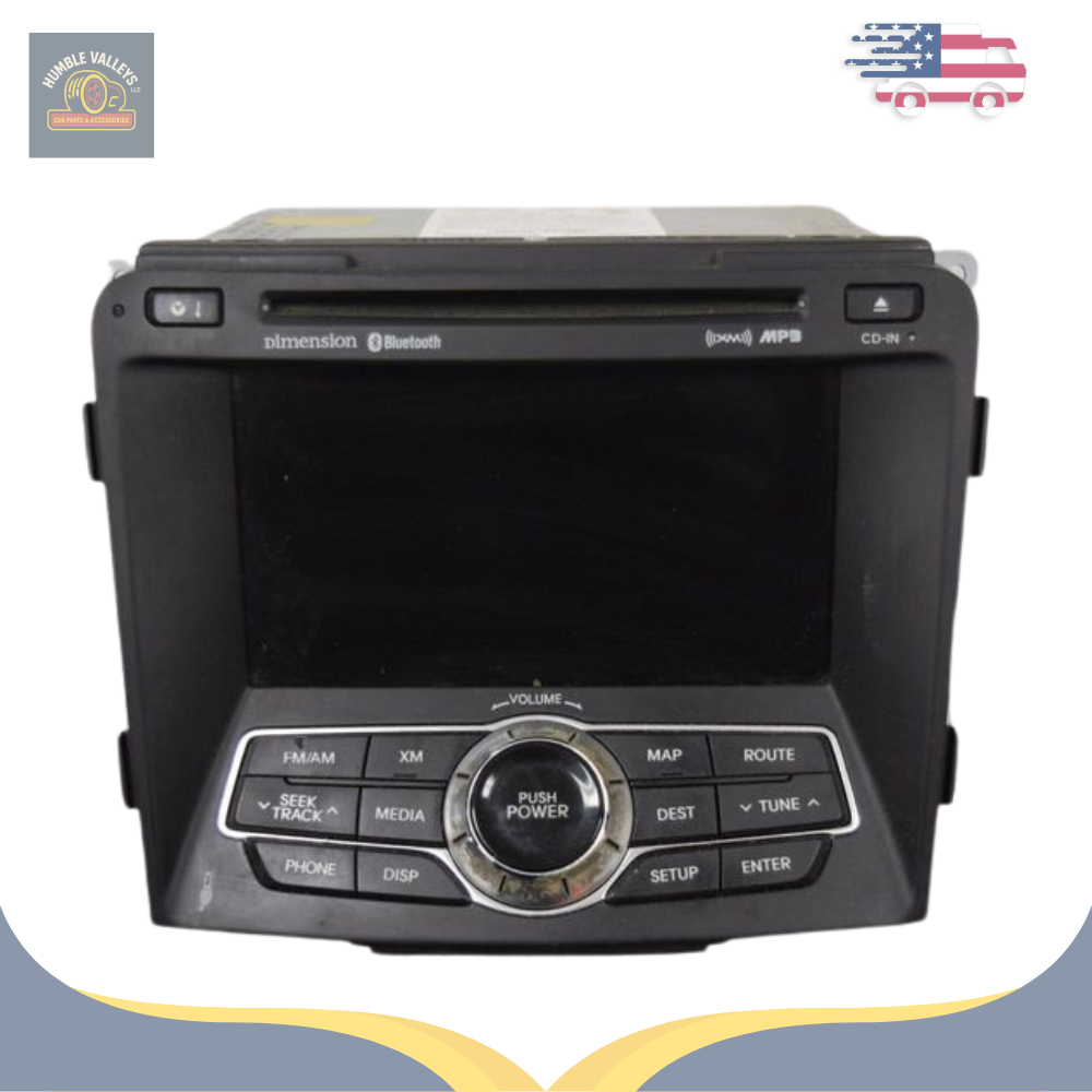 2011 Hyundai Sonata Radio Receiver with GPS Navigation OEM — view 1