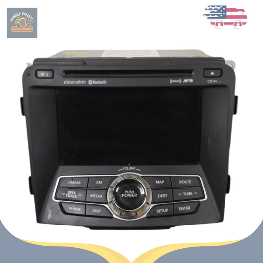 2011 Hyundai Sonata Radio Receiver with GPS Navigation OEM — view 1