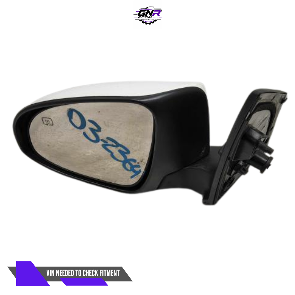 2014–2019 Toyota Corolla Left Driver Side View Door Mirror White OEM — view 3