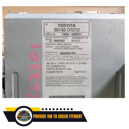 2013–2014 Toyota RAV4 Radio Display & Receiver Screen CD OEM — view 3