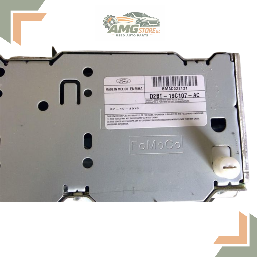 2014–2015 Ford Fiesta AM-FM-CD-MP3, single disc Radio Receiver D2BT-19C107-AB — view 3