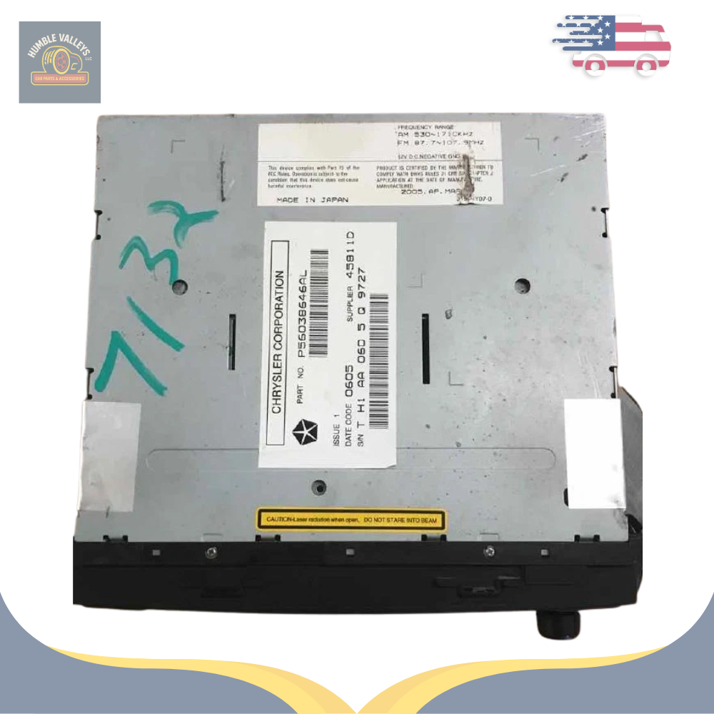 2005–2007 Chrysler 300 Charger Radio Receiver Display Option REC OEM — view 2