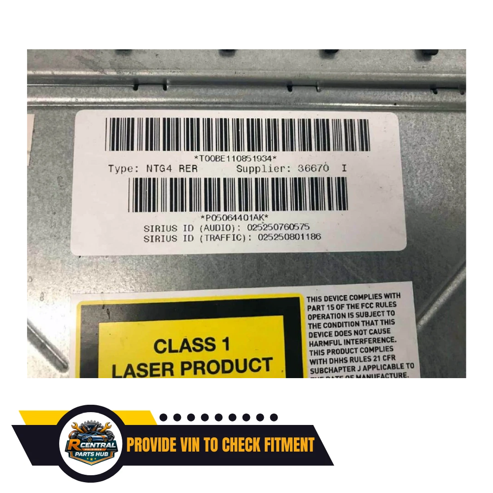 2008–2010 Jeep Grand Cherokee Radio AM FM DVD Player Receiver Navigation ID RER — view 2