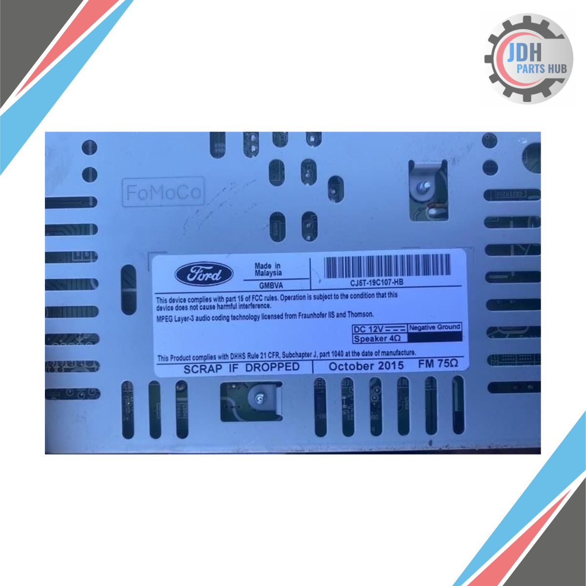 2015–2016 Ford Escape AM FM CD Radio Receiver OEM — view 4
