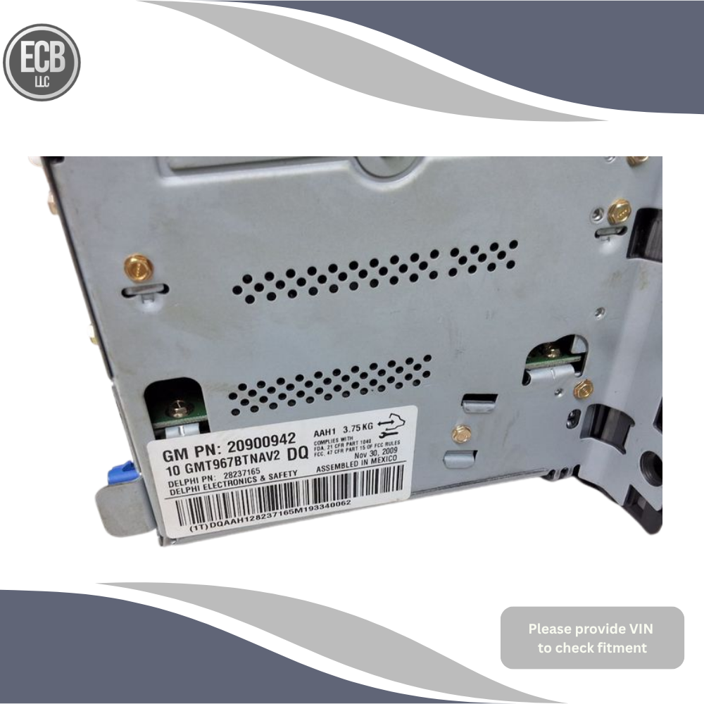 2010–2012 Chevrolet Traverse Navigation Radio Receiver with Display OEM — view 3