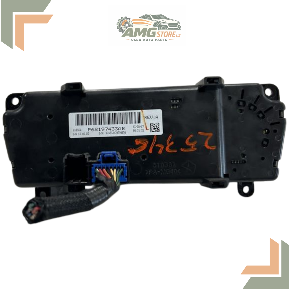 2014–2018 Jeep Wrangler Heater AC Temperature Control OEM — view 2