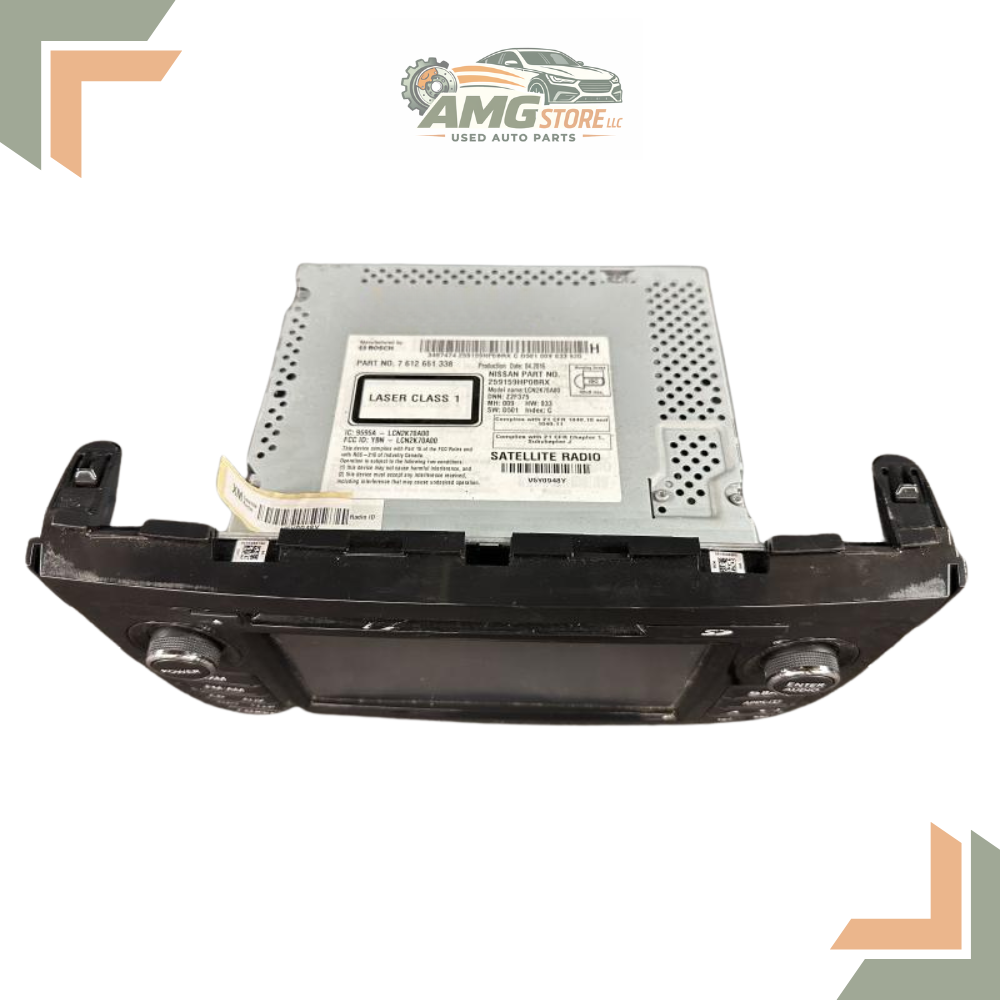 2015 Nissan Altima AM-FM-CD Satellite Navigation Radio Receiver — view 2