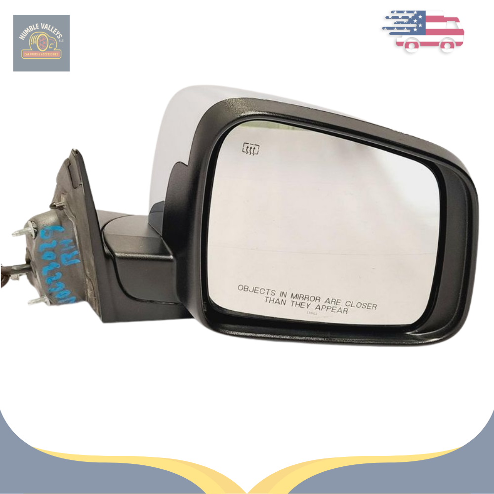 2011–2018 Jeep Grand Cherokee Right Passenger Side View Power Door Mirror Chrome — view 3