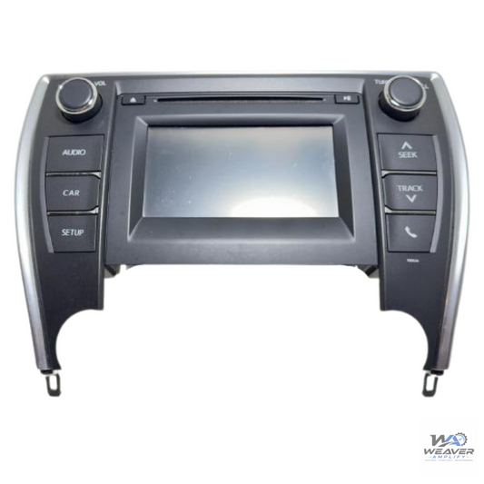 2016–2017 Toyota Camry CD Player Radio with Dash Display Screen 100614 OEM — view 1