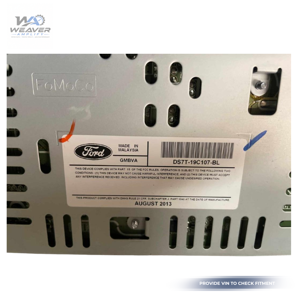 2013–2015 Ford Fusion AM FM CD MP3 Single Disc Radio Receiver DS7T-19C107-BC OEM — view 4
