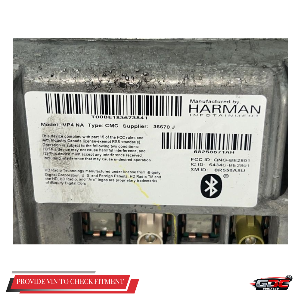 2016 Dodge Ram 1500 Radio Receiver Navigation With Display Screen OEM — view 2