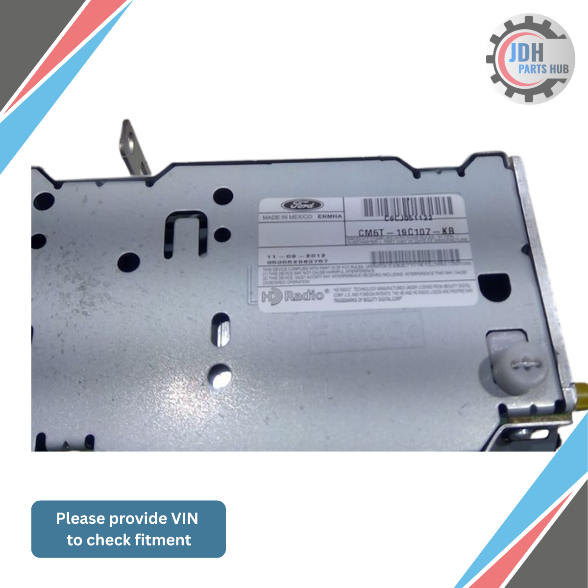 2012–2014 Ford Focus Radio Receiver AM FM Satellite Radio Receiver OEM — view 3