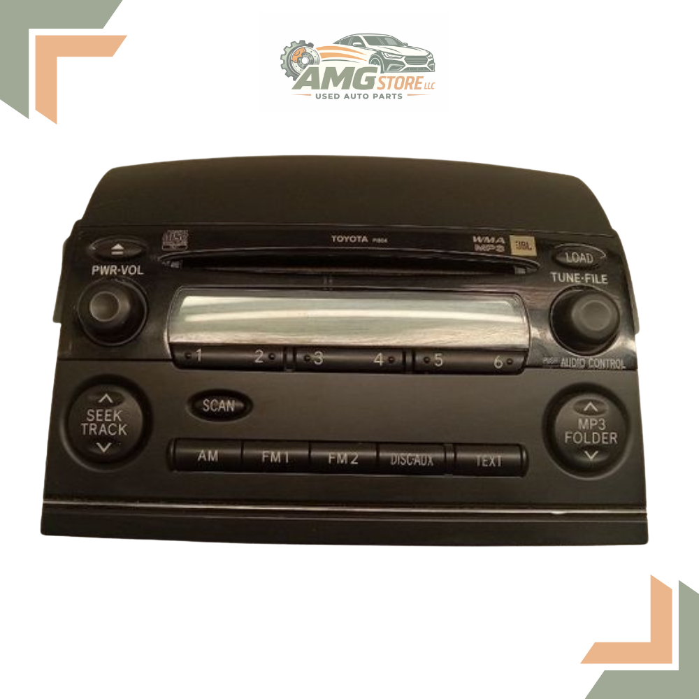 2006–2007 Toyota Sienna Single Disc CD Player Radio Receiver P1804 OEM 06 07 — view 1