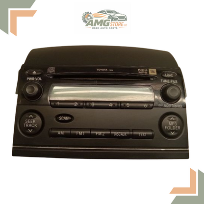 2006–2007 Toyota Sienna Single Disc CD Player Radio Receiver P1804 OEM 06 07 — view 1