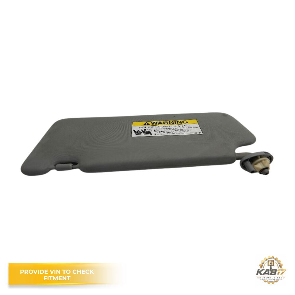 2012–2015 Honda Civic RH Passenger Sunvisor with Mirror Gray OEM — view 3