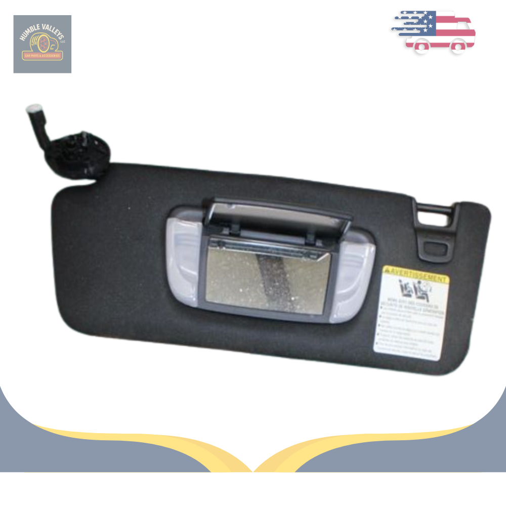 2016–2023 Toyota Tacoma Driver Left Sun Visor without sunroof LH Black OEM — view 4