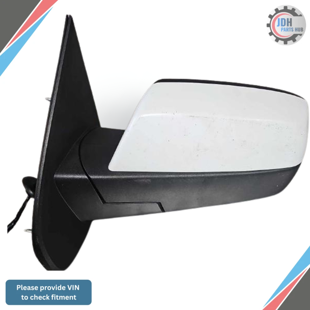 2014–2019 Chevrolet Silverado 1500 Left Driver Side View Door Mirror White OEM — view 2