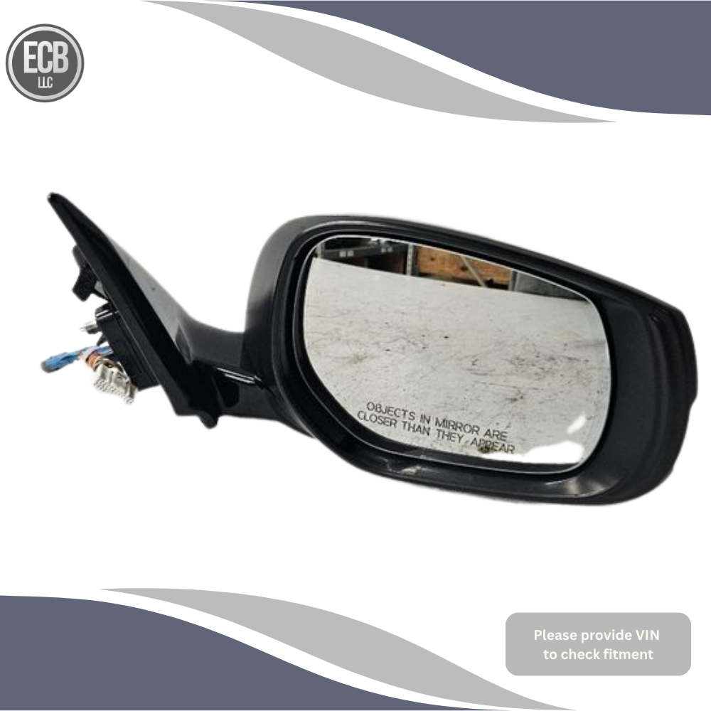 2014–2021 Infiniti Q50 Right Passenger Side Door Mirror Heated Gray — view 2