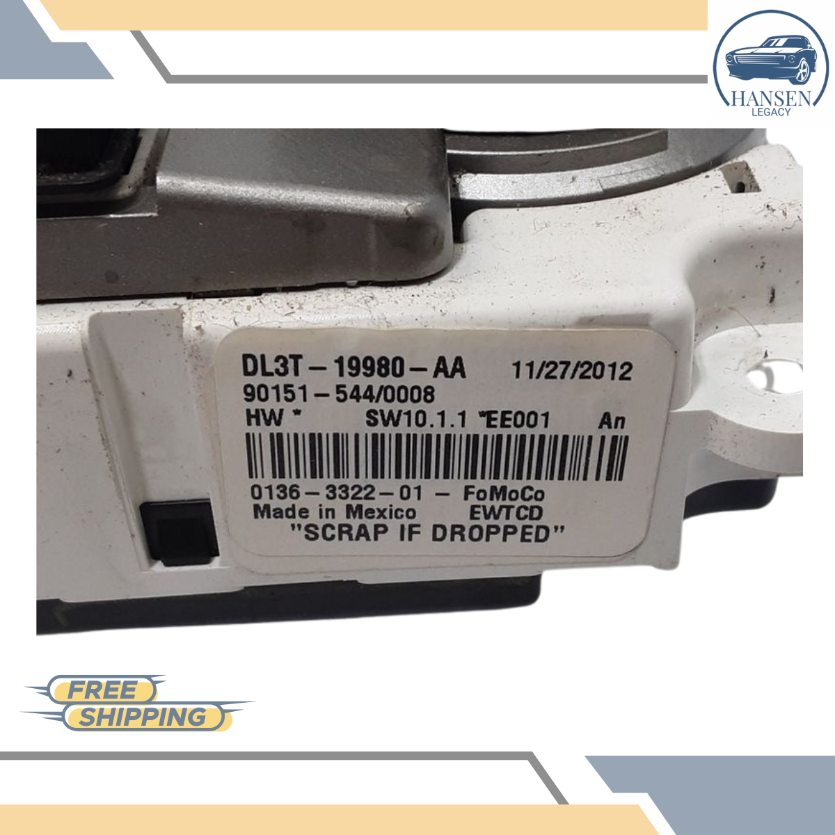 2013-2014 Ford F150 AC Heater Climate Control Unit ID DL3T-19980-AA — view 4