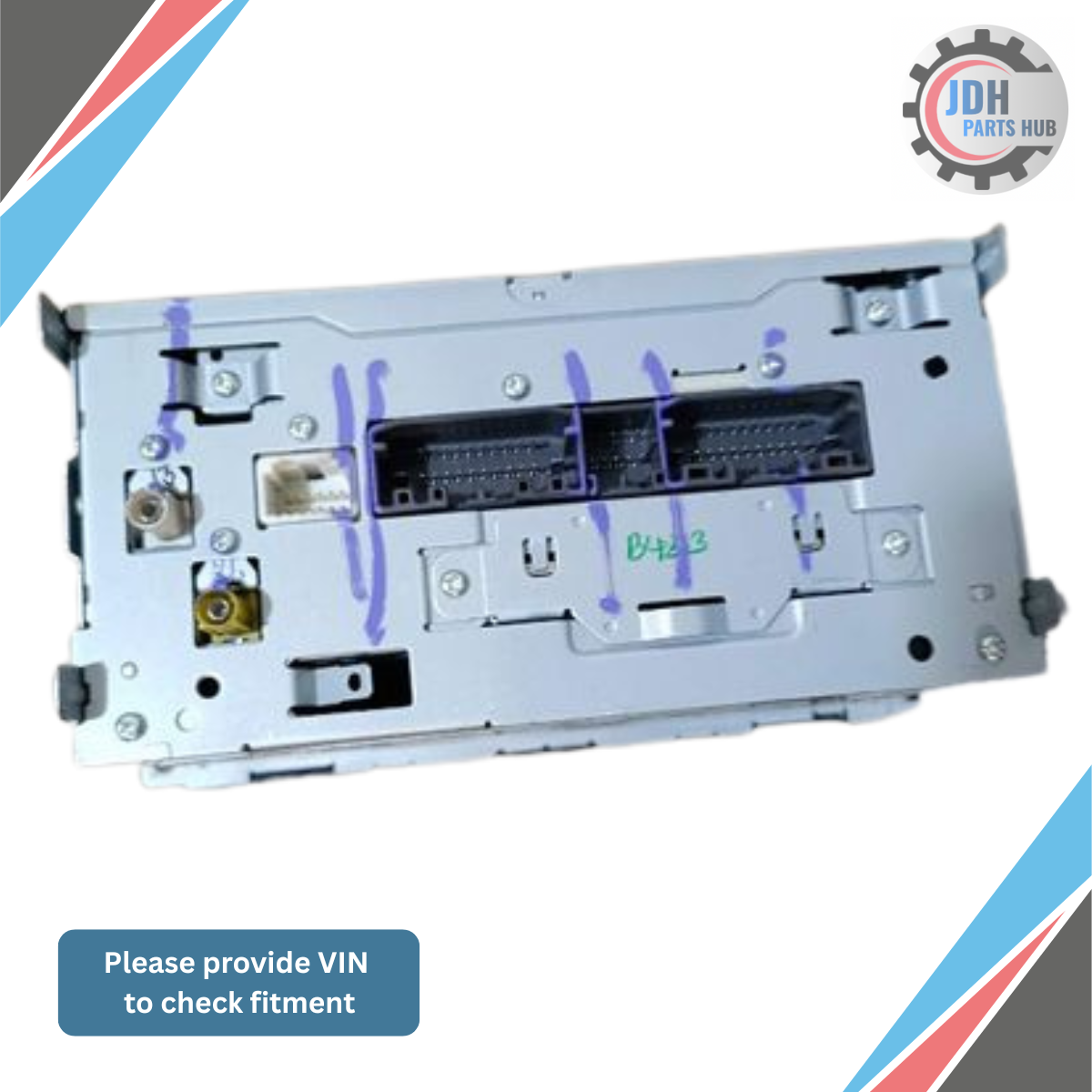 2012–2016 Chrysler Town & Country Navigation Radio AM/FM CD Receiver OEM RHB — view 3