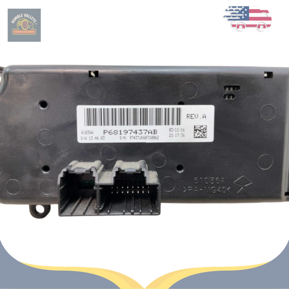 2014–2018 Jeep Wrangler Heater A/C Temperature Control OEM — view 4