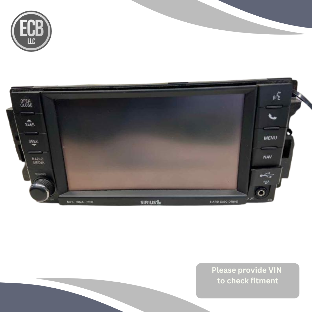 2013–2014 DODGE CHALLENGER AM-FM-CD-DVD-H<wbr/>DD Navigation Uconnect Radio OEM — view 1